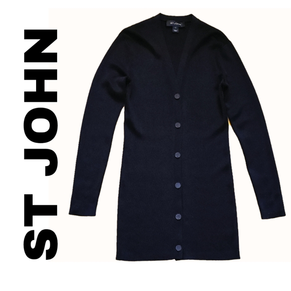St John Black Label Button Down Sz P - Picture 1 of 10
